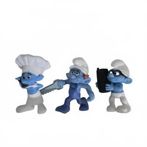 Smurfs / Set of 3 / Highly collectible
